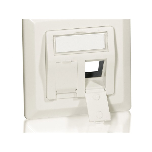 Equip Keystone Fali aljzat - 760303 (2 port, Cat6, UTP, fehér)