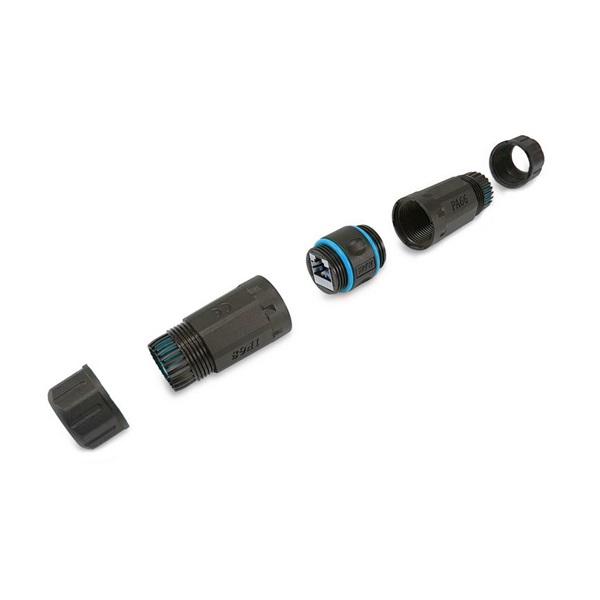 Equip Kültéri RJ45 Toldó - 221172 (UTP, Cat6A, árnyékolt, IP68, műanyag)