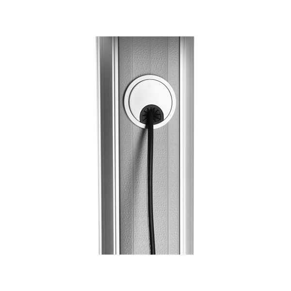 Equip TV/Monitor állvány - 650605 (60"-100" álló, dönthető, állítható magasság, gurulós, Max.:100kg, fekete/ezüst)