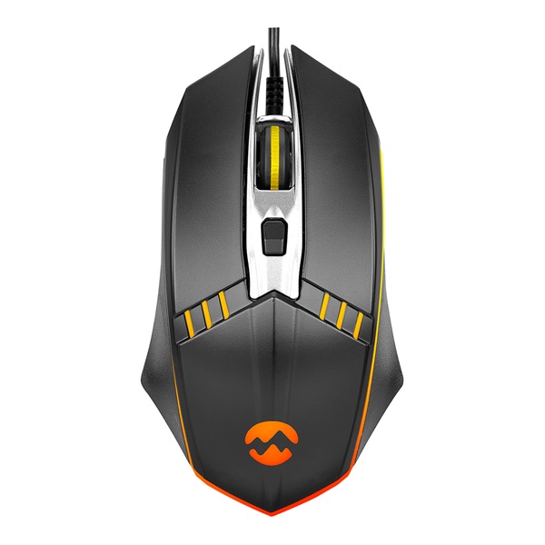 Everest Gamer Egér - SM-G97 GANK (7200 DPI, 4gomb, 1,5m harisnyázott kábel,optikai, fekete, RGB LED)