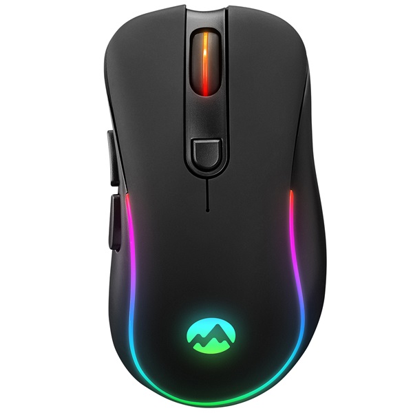Everest Gamer Egér - SM-W75 -X-RAPID (1600 DPI, 6 gomb, optikai, fekete, RGB LED)