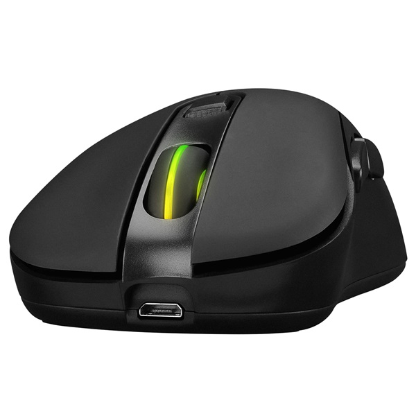 Everest Gamer Egér - SM-W75 -X-RAPID (1600 DPI, 6 gomb, optikai, fekete, RGB LED)