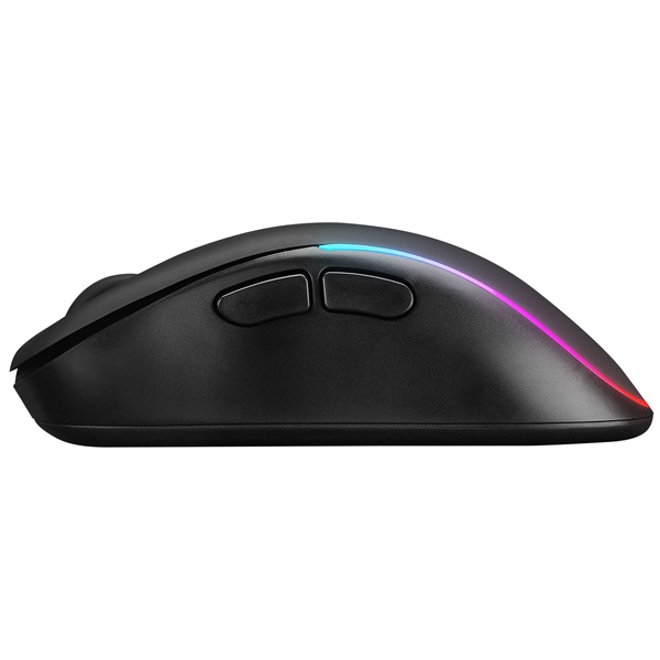Everest Gamer Egér - SM-W75 -X-RAPID (1600 DPI, 6 gomb, optikai, fekete, RGB LED)