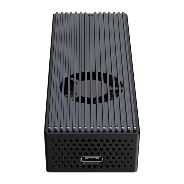Orico Külső M.2 ház - M2PVC3-G20-BK/49/ (USB-C 3.2 Gen2x2 -> M.2 NVMe, Max.: 2TB, 20 Gbps)