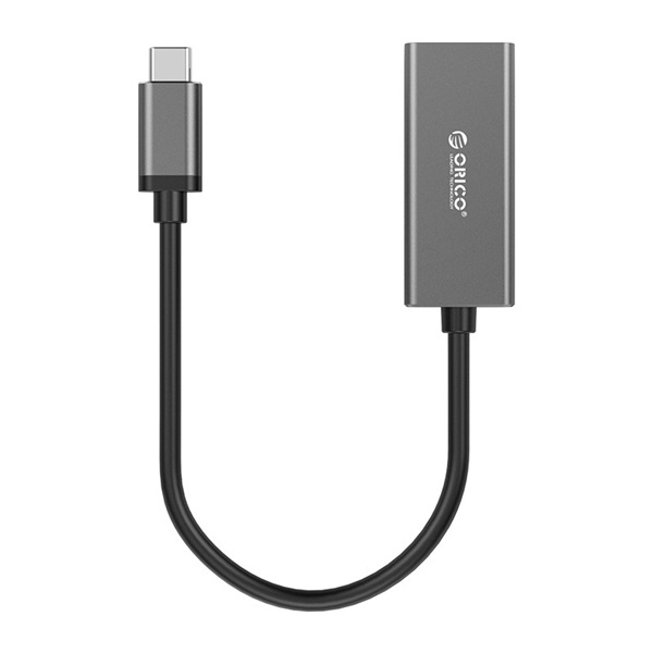 Orico kábel átalakító - XC-R45-V1-BK/25/ (USB-C to RJ-45, Gigabit, fekete)