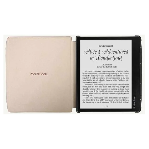 POCKETBOOK e-book tok - ERA Shell gyári Tok Barna