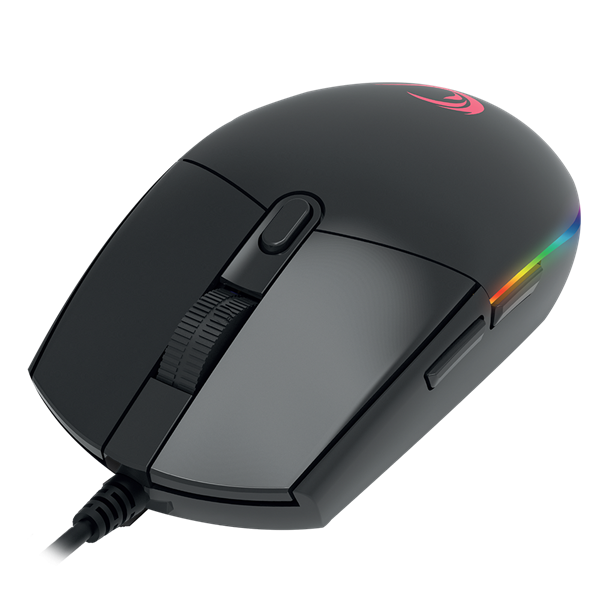 Rampage Egér Gamer - SMX-R18 SNIPER (10000DPI, PMW3325; 6 gomb, makro, RGB LED, fekete)
