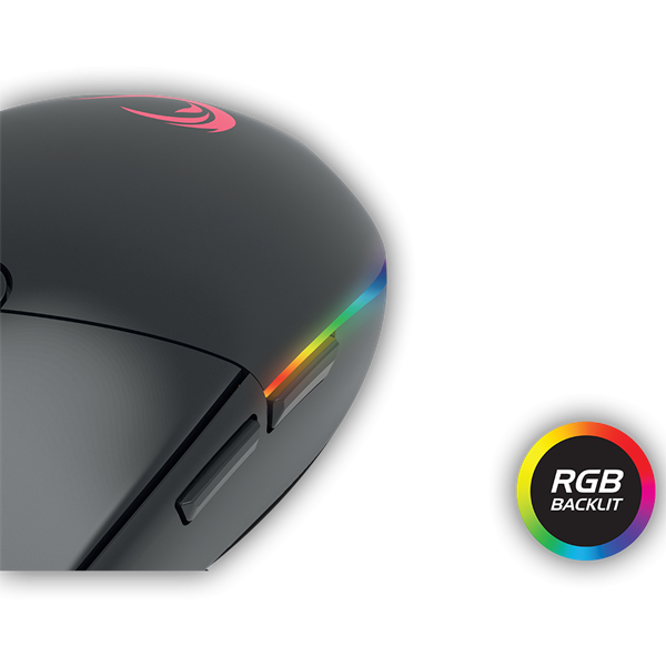 Rampage Egér Gamer - SMX-R18 SNIPER (10000DPI, PMW3325; 6 gomb, makro, RGB LED, fekete)