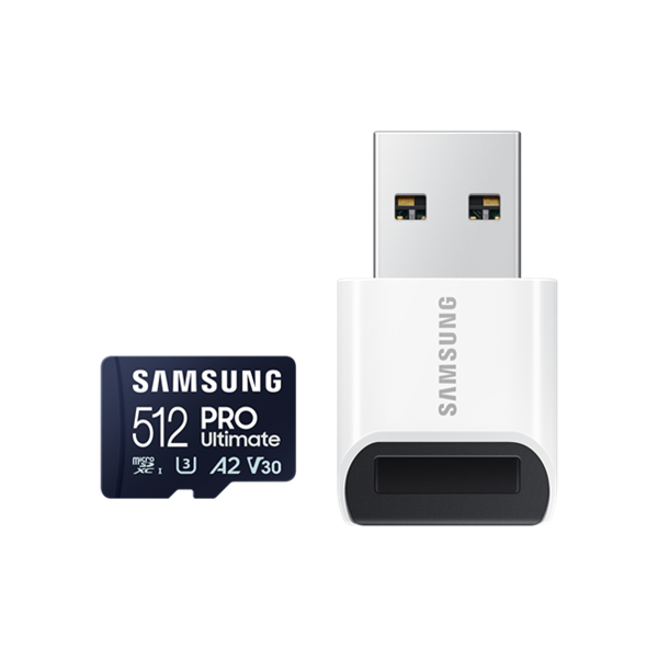 Samsung MicroSD kártya - 512GB MB-MY512SB/WW (PRO Ultimate kártyaolvasóval, Class10, R200/W130, 512GB)