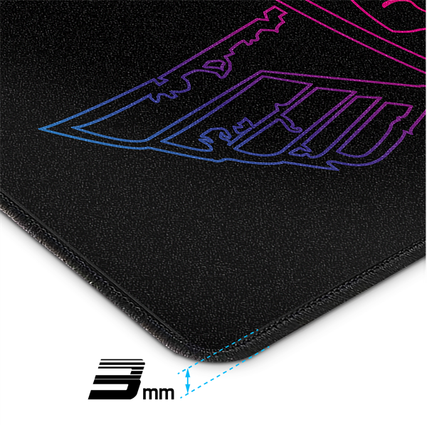 Spirit of Gamer Egérpad - Darkskull Mouse Pad - M (330 x 240 x 3mm; varrott szélek; fekete)