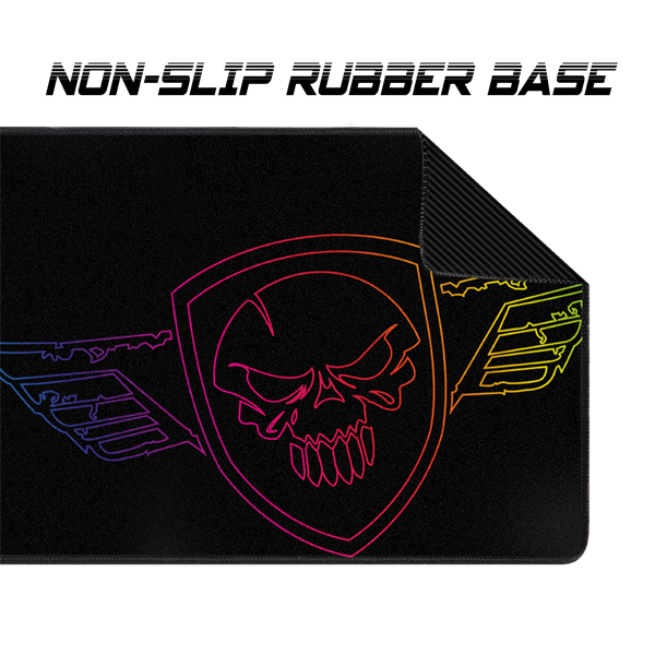 Spirit of Gamer Egérpad - Darkskull Mouse Pad - Ultra King Size (800 x 300 x 5mm; varrott szélek; fekete)