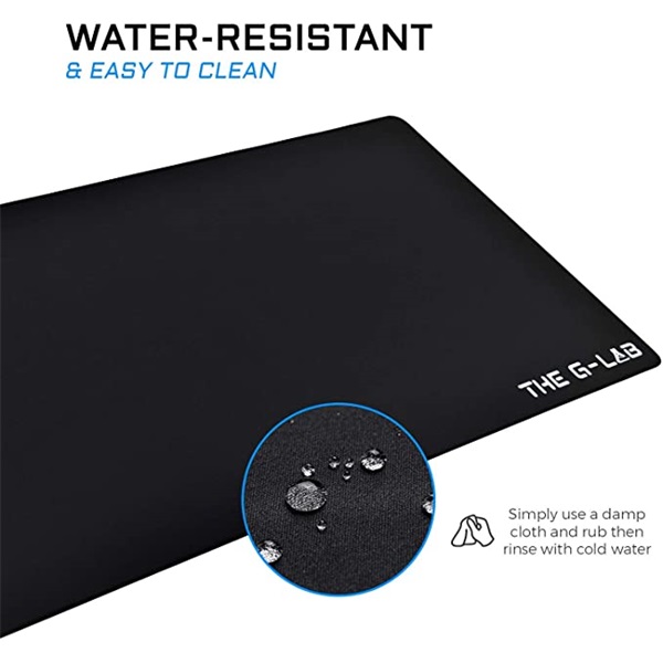 The G-Lab Egérpad - PAD YTTRIUM XXL (900x400x4mm, vízálló, fekete)