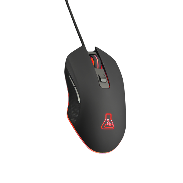 The G-Lab Gamer Egér - KULT HELIUM (3200 DPI, 6 gomb, makro, 1,8m kábel, RGB LED, fekete)