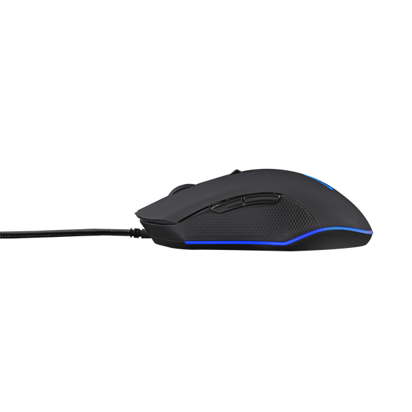 The G-Lab Gamer Egér - KULT HELIUM (3200 DPI, 6 gomb, makro, 1,8m kábel, RGB LED, fekete)