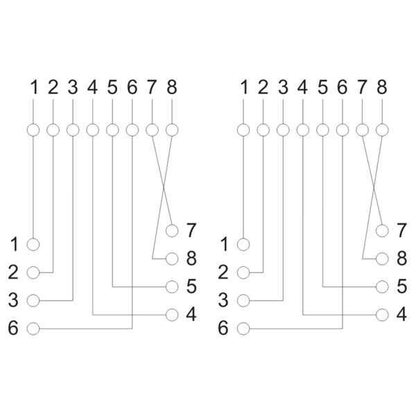 VEZ Fali aljzat - 05385 (Cat5e, UTP, 2xRJ45, árnyékolatlan, fehér)