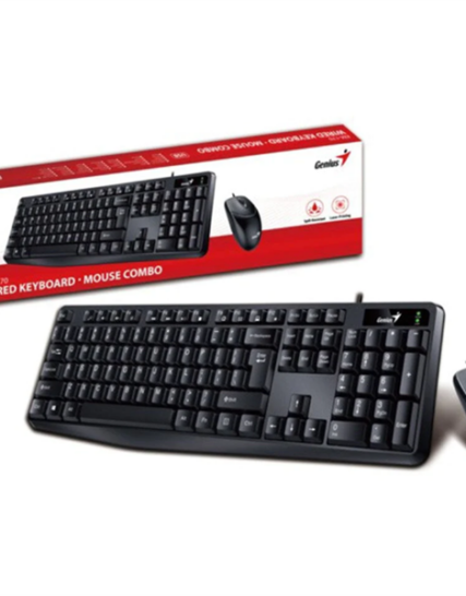Genius Billentyűzet/Egér Kit - KM-170 (Vezetékes, USB, fekete)