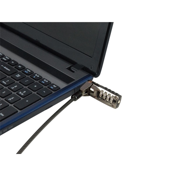 Conceptronic Notebook Kábelzár - CUSTODIO01BS (Számzáras -Standard Lock Slot -1,8m)