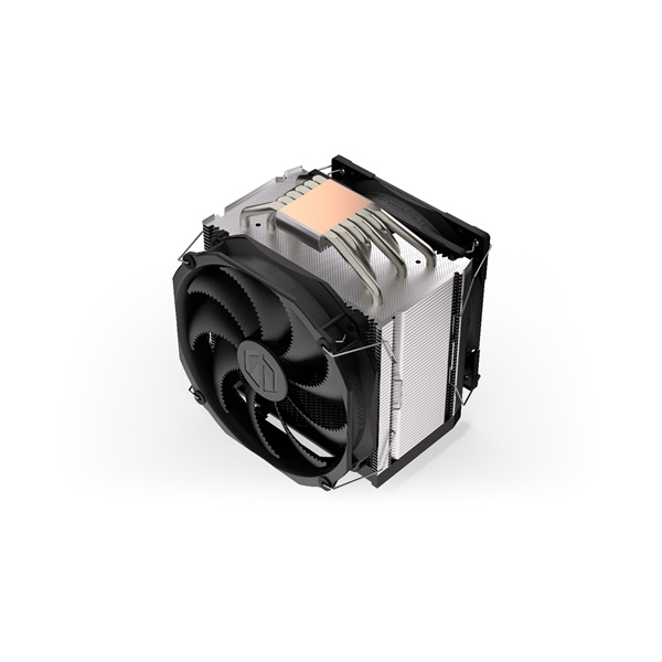 Endorfy CPU Cooler - Fortis 5 Dual Fan (1x 14 cm -1x L120 -4 pin -6x heatpipe -PWM -TDP 220W -fekete)