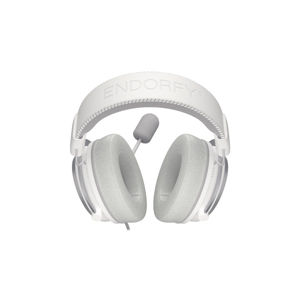 Endorfy Fejhallgató - VIRO Plus USB Onyx (7.1 headset -multiplatform -mikrofon -53mm driver -hangkártya -2,9m -fehér)