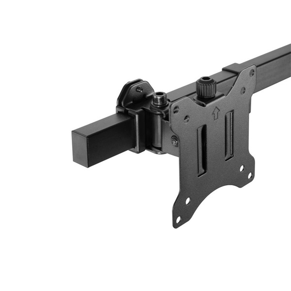 Equip Monitor Asztali konzol - 650158 (13"-27" -3 monitor -dönthető -forgatható -állítható magasság Max.: 3x7kg -fekete)