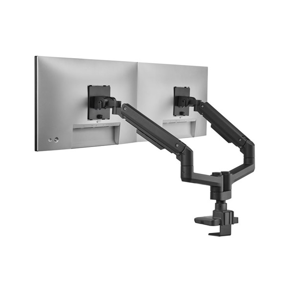 Equip Monitor Asztali konzol - 650182 (17"-35" -2 monitor -dönthető -forgatható -Max.: 2x20kg -fekete)