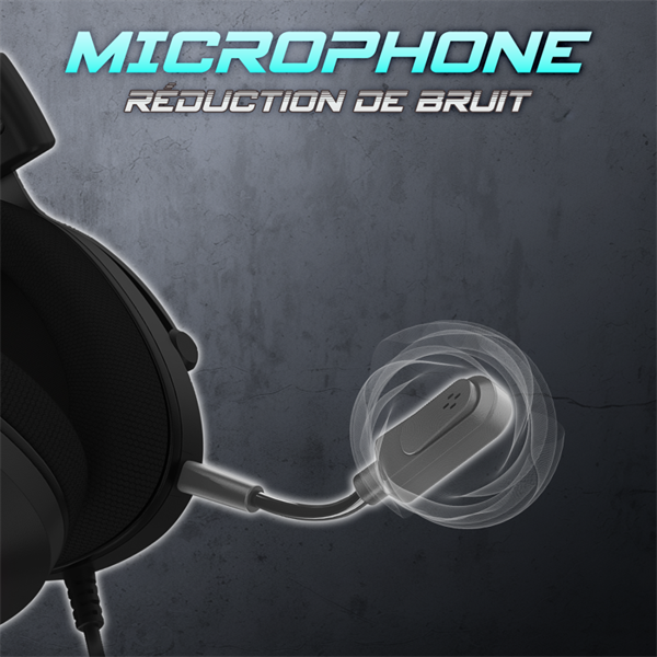 Spirit of Gamer Fejhallgató - ELITE H40 Black (MultiPlatform -RGB -3.5mm Jack -mikrofon -hangerőszabályzó -nagy-párnás)