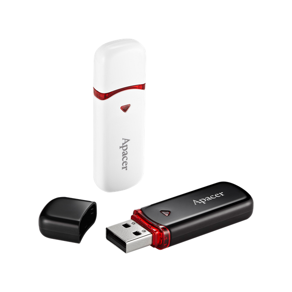 Apacer Pendrive - 64GB AH333 (USB2.0, Fehér)