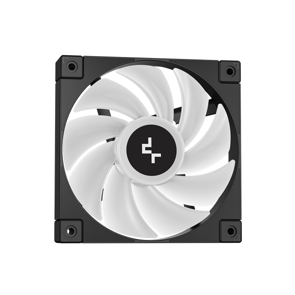 DeepCool CPU Water Cooler - LD240 (max 21dB; max. 122,39 m3/h; 2x12cm, LED kijelző, fekete)