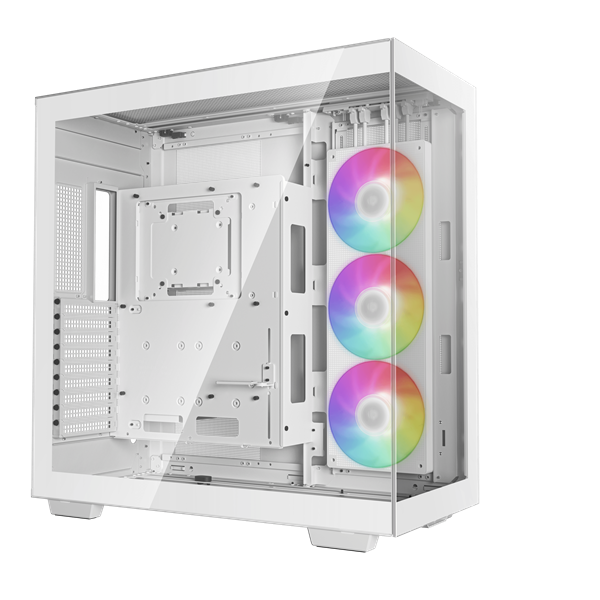 DeepCool Számítógépház - CH780 WH (fehér, ablakos, 3x140mm ventilátor, Mini-ITX / Mico-ATX / ATX / E-ATX, 4xUSB3.0)