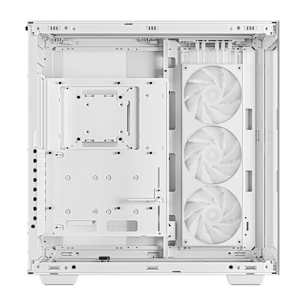 DeepCool Számítógépház - CH780 WH (fehér, ablakos, 3x140mm ventilátor, Mini-ITX / Mico-ATX / ATX / E-ATX, 4xUSB3.0)