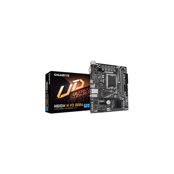 Gigabyte Alaplap - Intel H610M H V3 DDR4 s1700 (H610, 2xDDR4 3200MHz, 1xGBE LAN, 4xSATA3, M.2, 8xUSB2.0, 4xUSB3.1)