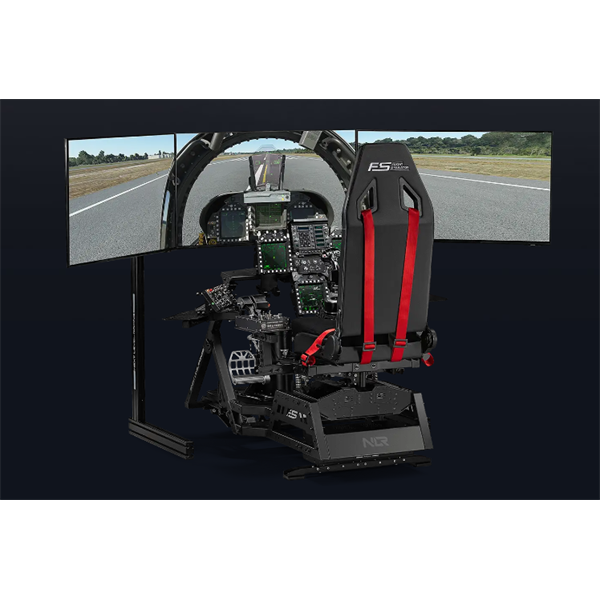 Next Level Racing Szimulátor cockpit - Flight Seat Pro Boeing Military Edition (ülés; tartó konzolok)