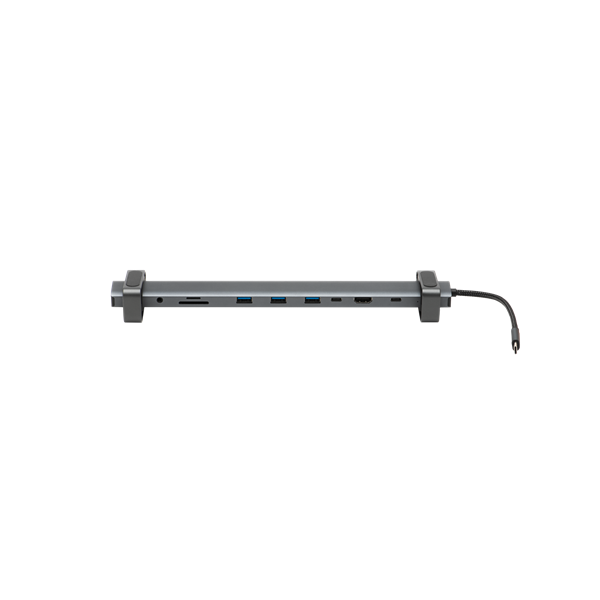 Bluestork USB Hub - HUB-OFFICE-PRO (USB-C to 3xUSB-A 3.0 port + 1xUSB-C + 1xHDMI + 1xRJ45, SD, TF 3,5 Jack, PD 100W)