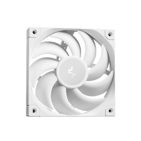 DeepCool CPU Water Cooler - MYSTIQUE 240 WH (max 21dB; max. 123,09 m3/h; 2x12cm, LED kijelző, fehér)