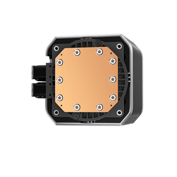 DeepCool CPU Water Cooler - MYSTIQUE 360 ARGB (max 21dB; max. 123,09 m3/h; 3x12cm, LED kijelző, fekete)