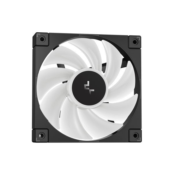 DeepCool CPU Water Cooler - MYSTIQUE 360 ARGB (max 21dB; max. 123,09 m3/h; 3x12cm, LED kijelző, fekete)