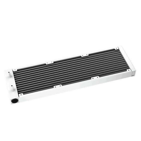 DeepCool CPU Water Cooler - MYSTIQUE 360 WH ARGB (max 21dB; max. 123,09 m3/h; 3x12cm, LED kijelző, fehér)