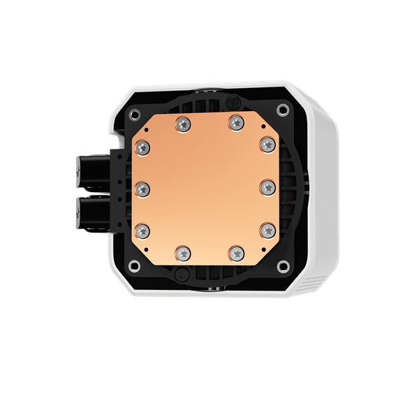 DeepCool CPU Water Cooler - MYSTIQUE 360 WH (max 21dB; max. 123,09 m3/h; 3x12cm, LED kijelző, fehér)