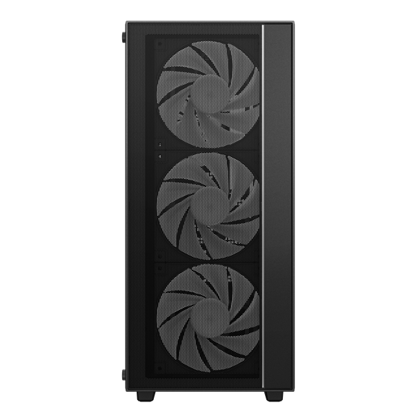 DeepCool Számítógépház - MATREXX55 MESH V4 C (fekete, ablakos, 3x14cm + 1x12cm A-RGB venti, ATX, 1xUSB3.0, Type-C)
