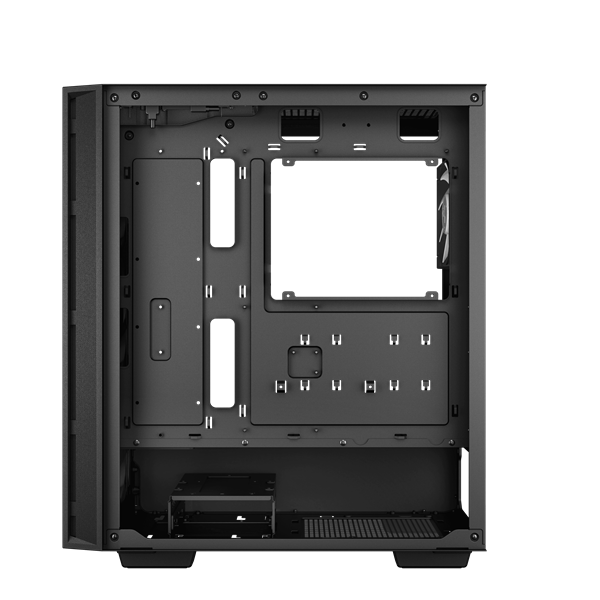 DeepCool Számítógépház - MATREXX55 MESH V4 C (fekete, ablakos, 3x14cm + 1x12cm A-RGB venti, ATX, 1xUSB3.0, Type-C)