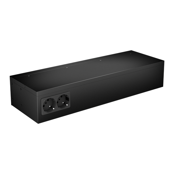 NJOY Szünetmentes 800VA - Theron 800 (8 Schuko, Off-line (VFD), USB menedzsment, 2U rack)