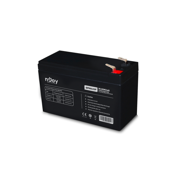NJOY Szünetmentes akkumulátor - GP09122F (12V/9Ah, T2/F2, zárt, gondozás mentes, AGM)