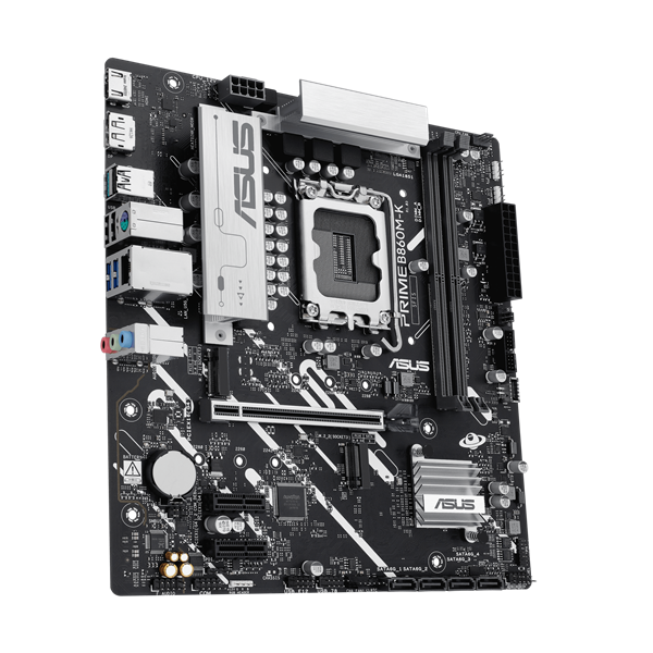 Asus Alaplap - Intel PRIME B860M-K s1851 (B860, 2xDDR5 8800+MHz, 4xSATA3, 2xM.2, HDMI+DP)