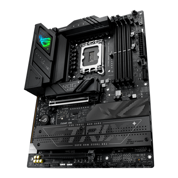 Asus Alaplap - Intel ROG STRIX B860-F GAMING WIFI s1851 (B860, 4xDDR5 9066+MHz, 4xSATA3, 4xM.2, HDMI+DP+Thunderbolt4)