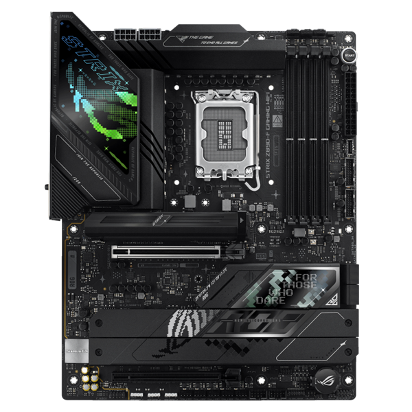 Asus Alaplap - Intel ROG STRIX Z890-F GAMING WIFI LGA1851 (Z890, ATX, 4xDDR5 8600+MHz, 4xSATA3, 5xM.2, HDMI+DP)