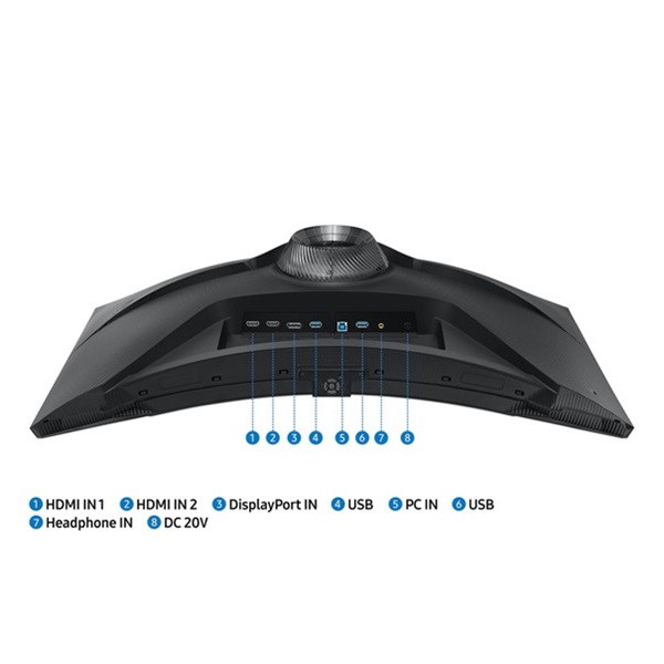 Samsung Monitor 32" - S32BG750NP (VA, 3840x2160, 16:9, UHD, 165HZ, 350cd/m2, 1ms, Pivot, Curved)