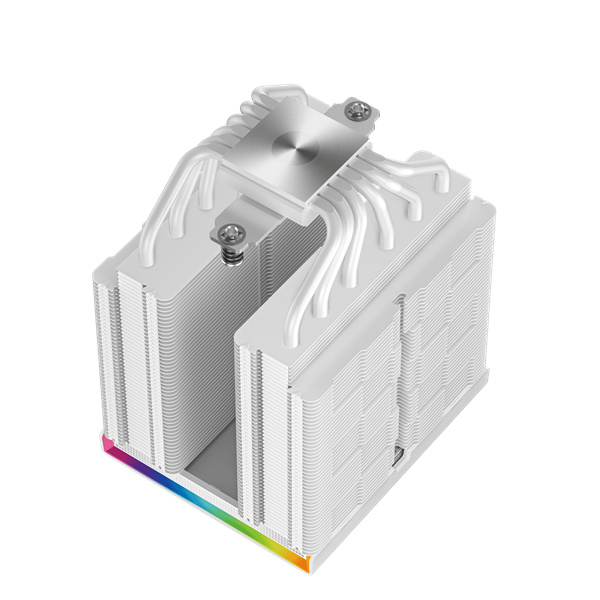 DeepCool CPU Cooler - AK620 DIGITAL PRO WH (25 dB; max, 103,45 m3/h; 4pin csatlakozó, 6 db heatpipe, 2x12cm, PWM, fehér)