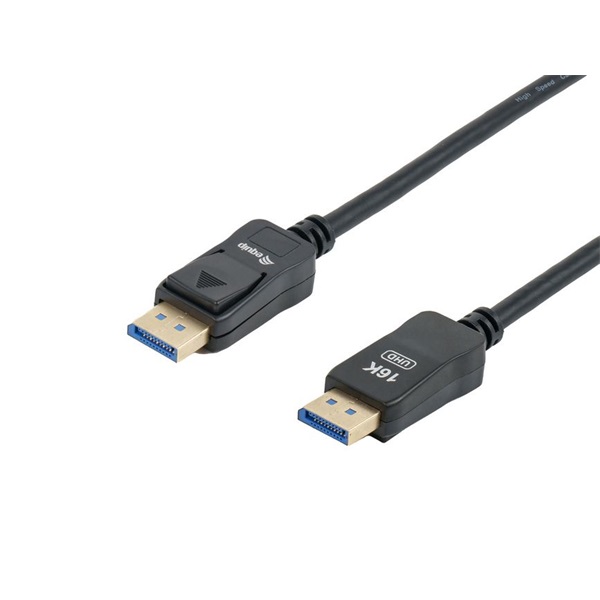 Equip Kábel - 119271 (DisplayPort2.1 kábel, 4K/144Hz, apa/apa, fekete, 1m)
