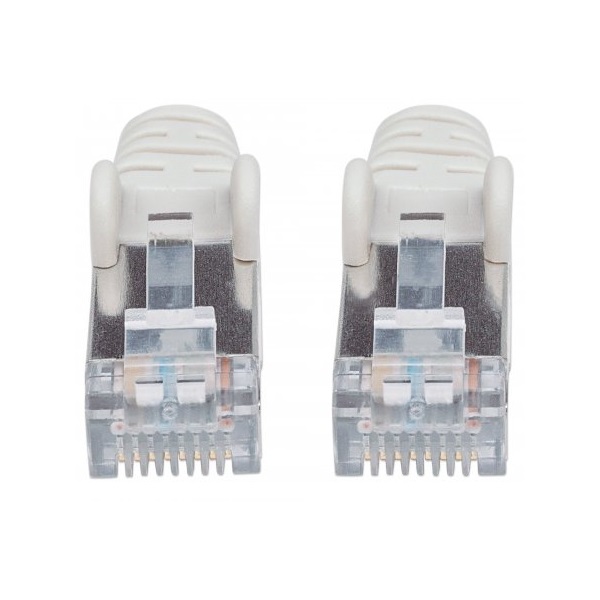 Manhattan Kábel - S/FTP Patch (RJ45 to RJ45, Cat6, 250Mhz, LSOH, 4 x 2 x AWG 28/7 réz, 2m, Szürke)