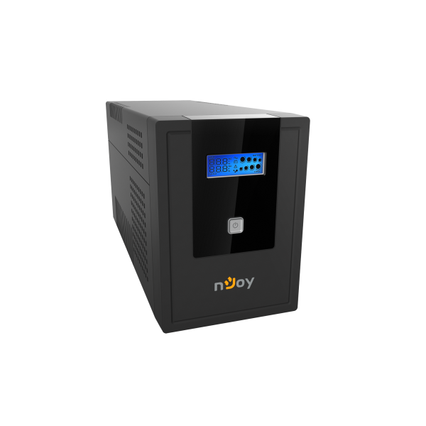 NJOY Szünetmentes 1500VA - Cadu 1500 (4 Schuko, line-interaktív, USB menedzsment, RJ11/45 vonalvédelem(1Gb/s), fekete)
